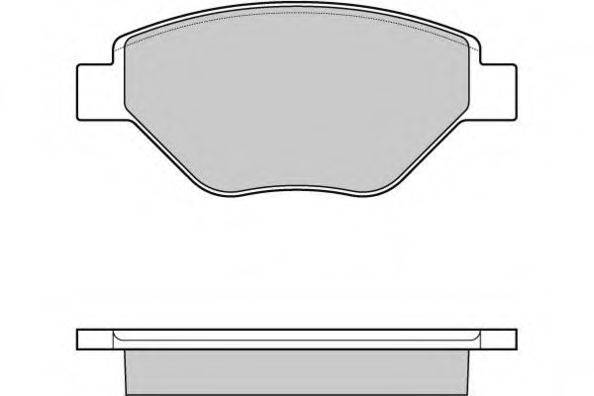 E.T.F. 121113 Комплект гальмівних колодок, дискове гальмо