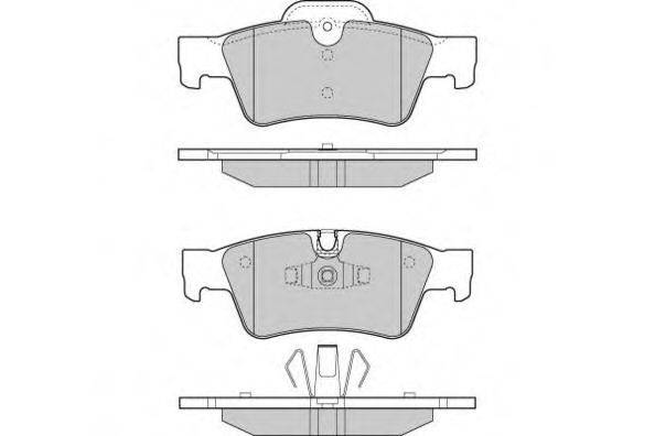 E.T.F. 121280 Комплект гальмівних колодок, дискове гальмо