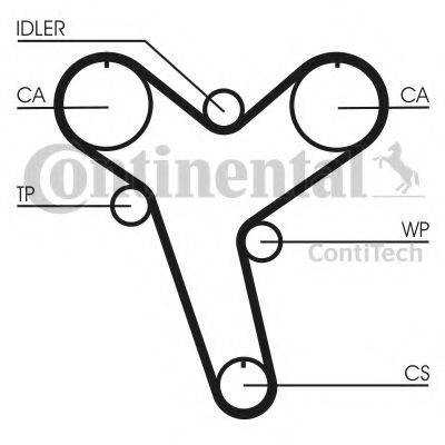 CONTITECH CT894 Ремінь ГРМ