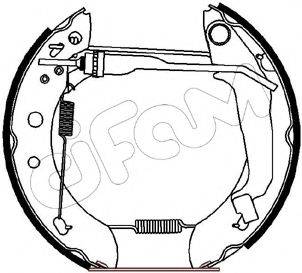 CIFAM 151174 Комплект гальмівних колодок