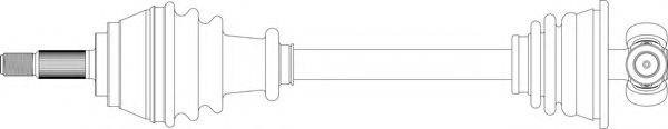 GENERAL RICAMBI RE3195 Приводний вал