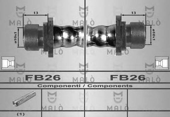 MALO 80537 Гальмівний шланг