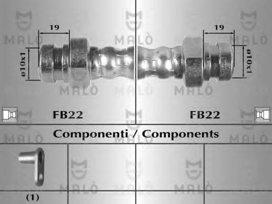 MALO 80565 Гальмівний шланг