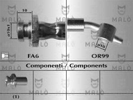 MALO 80570 Гальмівний шланг