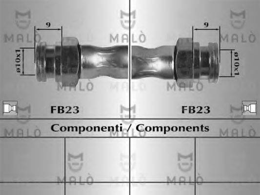 MALO 80758 Гальмівний шланг