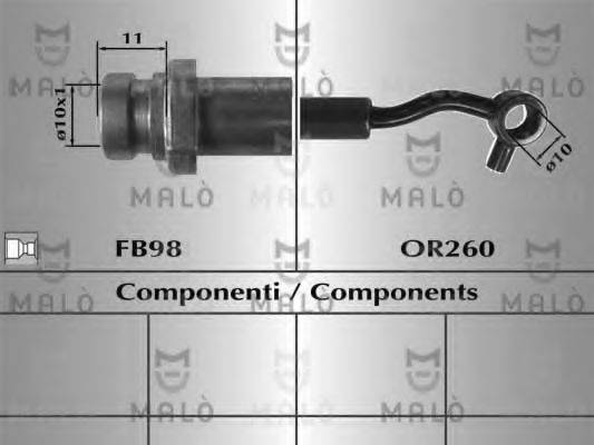 MALO 80793 Гальмівний шланг