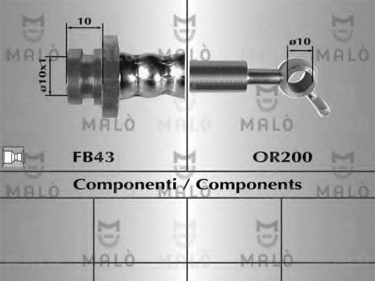 MALO 80818 Гальмівний шланг