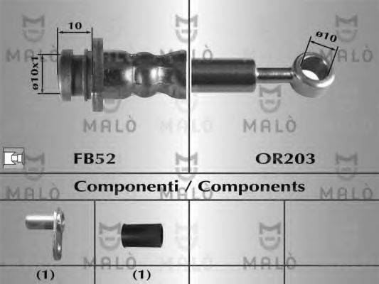 MALO 80824 Гальмівний шланг