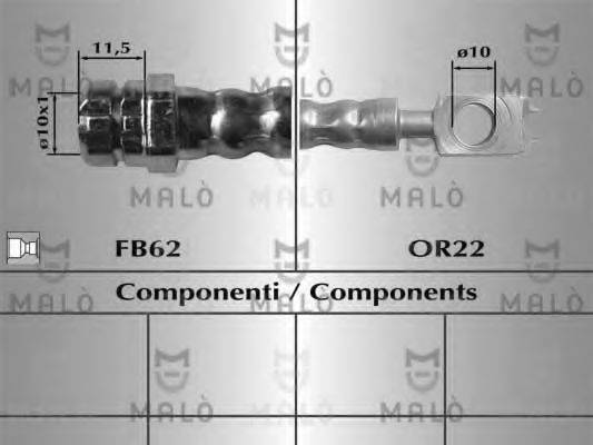 MALO 80852 Гальмівний шланг