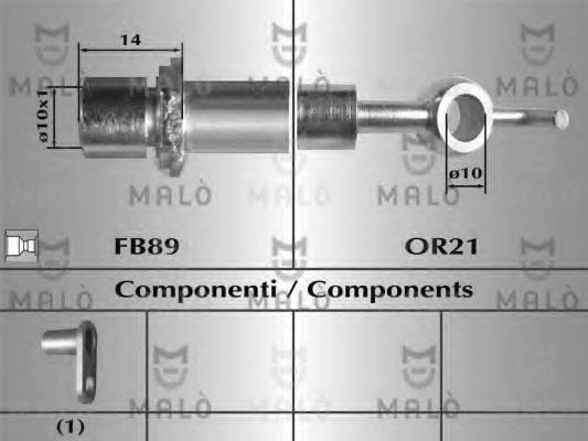 MALO 80959 Гальмівний шланг