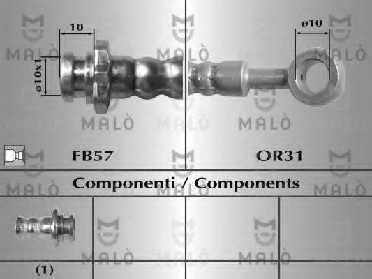 MALO 8995 Гальмівний шланг