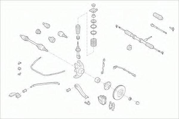 SACHS OPELCOMBOFS001 Рульове управління; Підвіска колеса