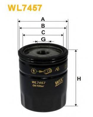 WIX FILTERS WL7457 Масляний фільтр