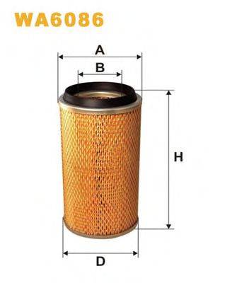 WIX FILTERS WA6086 Повітряний фільтр