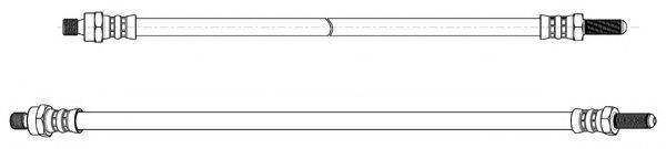 CEF 510082 Гальмівний шланг