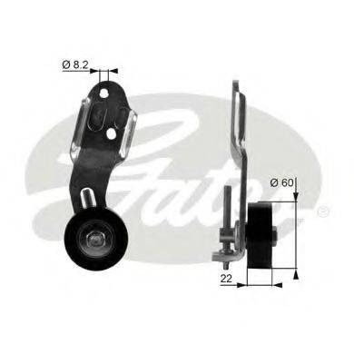 FORD 96FF19A216BC Натяжний ролик, полікліновий ремінь