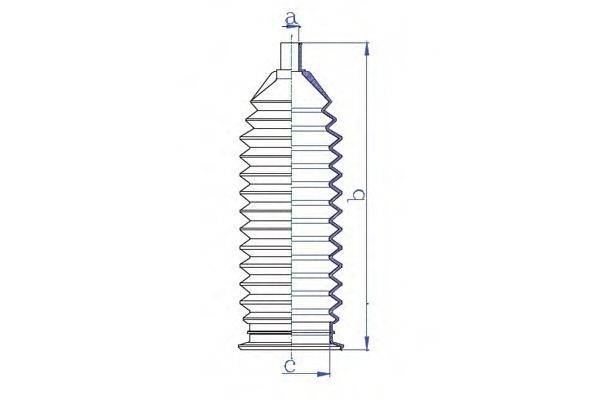 DA SILVA K5452 Пильовик, рульове управління