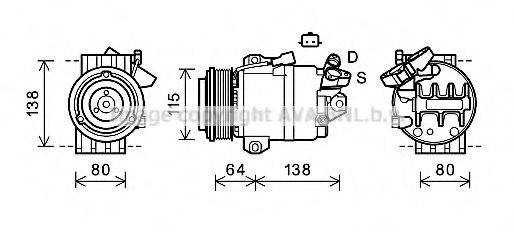 PRASCO RTK565 Компресор, кондиціонер