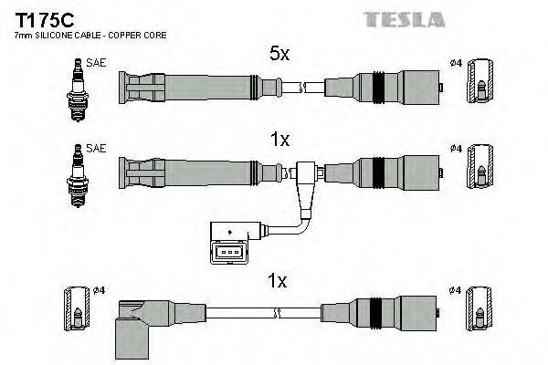 TESLA T175C Комплект дротів запалювання