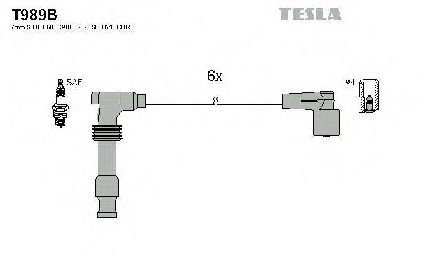 TESLA T989B Комплект дротів запалювання