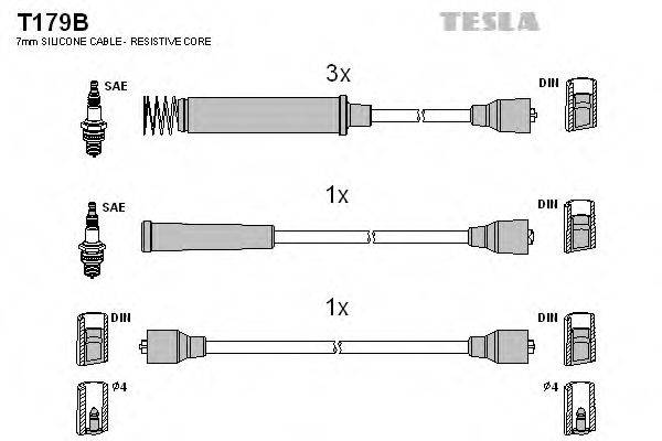 TESLA T179B Комплект дротів запалювання