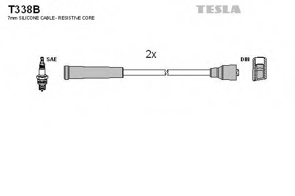 TESLA T338B Комплект дротів запалювання