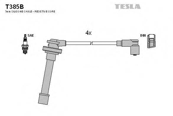 TESLA T385B Комплект дротів запалювання