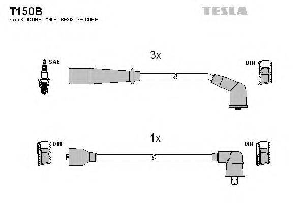 TESLA T150B Комплект дротів запалювання