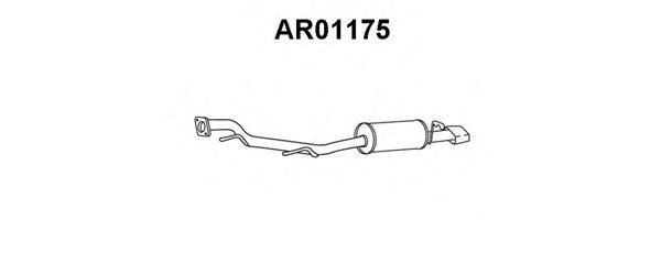 ALFAROME/FIAT/LANCI 60615199 Глушник вихлопних газів кінцевий