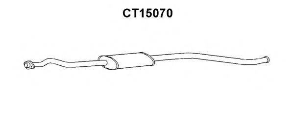 VENEPORTE CT15070 Середній глушник вихлопних газів