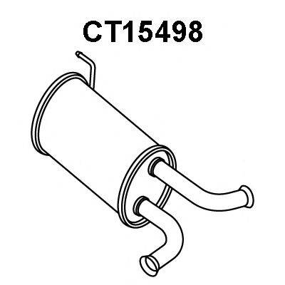 VENEPORTE CT15498 Середній глушник вихлопних газів