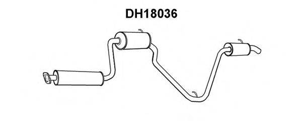 VENEPORTE DH18036 Глушник вихлопних газів кінцевий