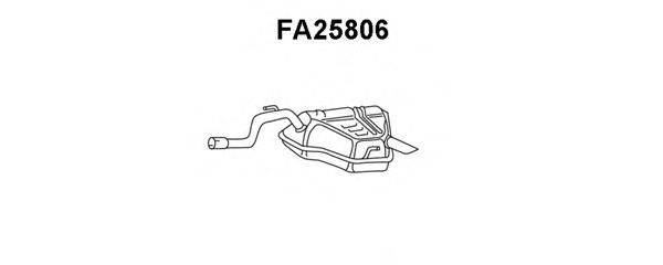 VENEPORTE FA25806 Глушник вихлопних газів кінцевий