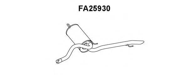 VENEPORTE FA25930 Глушник вихлопних газів кінцевий