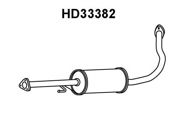 VENEPORTE HD33382 Середній глушник вихлопних газів