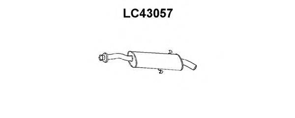 ALFAROME/FIAT/LANCI 82444478 Глушник вихлопних газів кінцевий