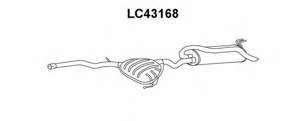 ALFAROME/FIAT/LANCI 46530067 Глушник вихлопних газів кінцевий