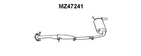 VENEPORTE MZ47241 Глушник вихлопних газів кінцевий