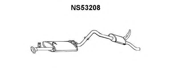 NISSAN 2010014C12 Глушник вихлопних газів кінцевий