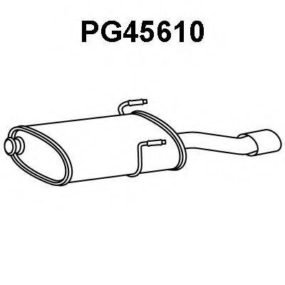 VENEPORTE PG45610 Глушник вихлопних газів кінцевий