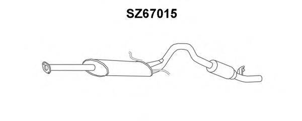 VENEPORTE SZ67015 Глушник вихлопних газів кінцевий