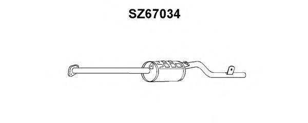 VENEPORTE SZ67034 Глушник вихлопних газів кінцевий