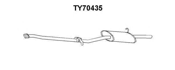 VENEPORTE TY70435 Глушник вихлопних газів кінцевий