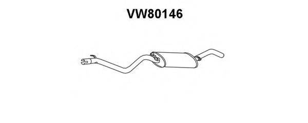 VENEPORTE VW80146 Глушник вихлопних газів кінцевий