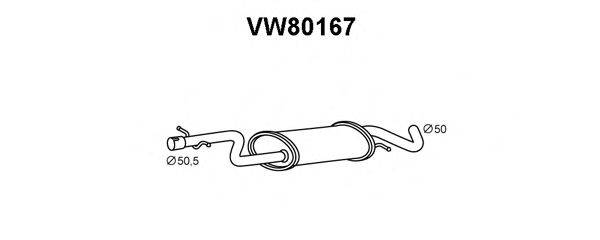 VAG 1K0253209AN Передглушувач вихлопних газів