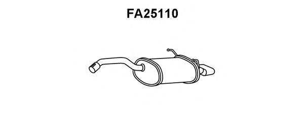 VENEPORTE FA25110 Глушник вихлопних газів кінцевий