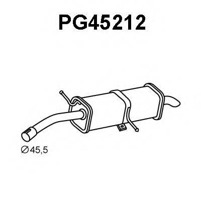 VENEPORTE PG45212 Глушник вихлопних газів кінцевий