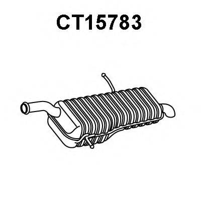 VENEPORTE CT15783 Глушник вихлопних газів кінцевий