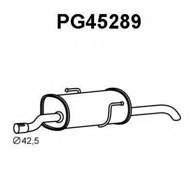 VENEPORTE PG45289 Глушник вихлопних газів кінцевий