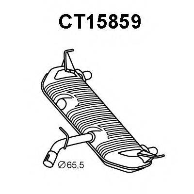 VENEPORTE CT15859 Глушник вихлопних газів кінцевий